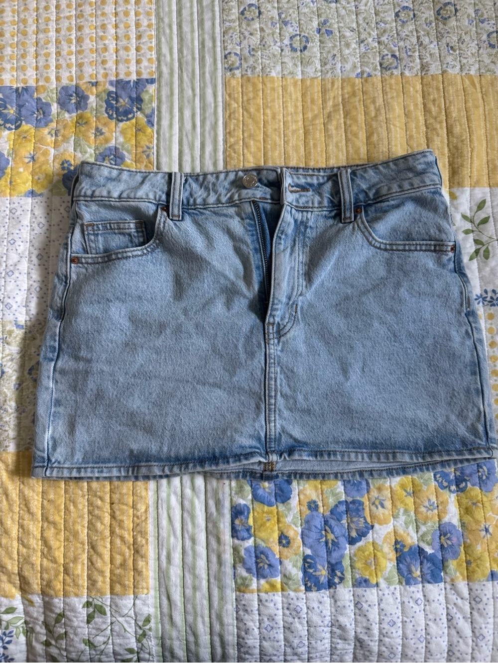 Pacsun Light Blue Denim Mini Skirt